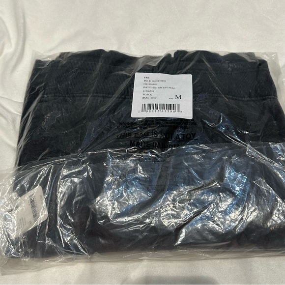 Free People x Hatch Intercept Maternity Pullover Sweatshirt Black Medium New - Picture 7 of 12